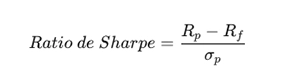 Formule du Ratio de Sharpe